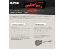 Tablet Screenshot of concours-motorhead.dargaud.com